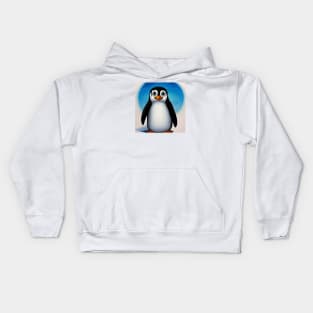 Cool Penguin - Cartoon Art Kids Hoodie